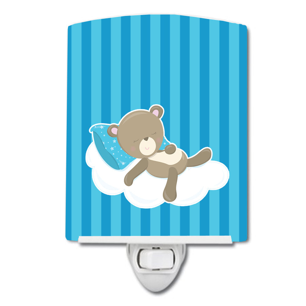 Baby Boy Bear on Cloud Ceramic Night Light BB8620CNL