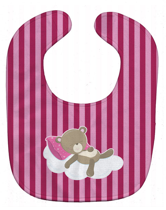 Baby Girl Bear on Cloud Baby Bib BB8621BIB