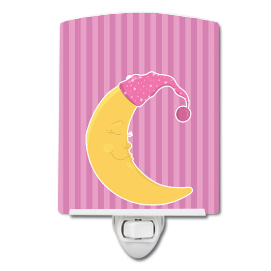 Baby Girl Moon Ceramic Night Light BB8623CNL