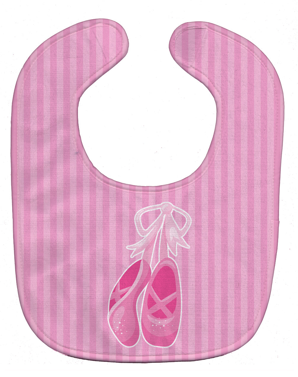 Ballet Shoes on Stripes Baby Bib BB8624BIB