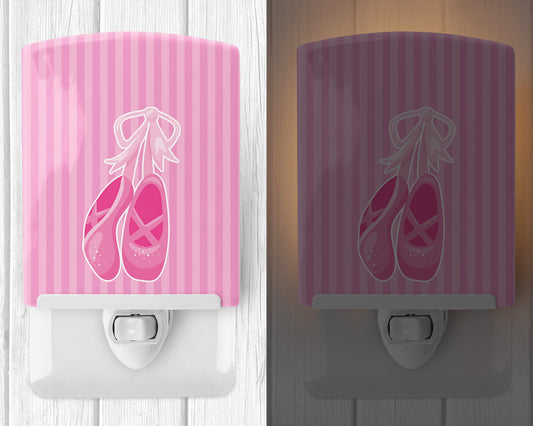 Ballet Shoes on Stripes Ceramic Night Light BB8624CNL