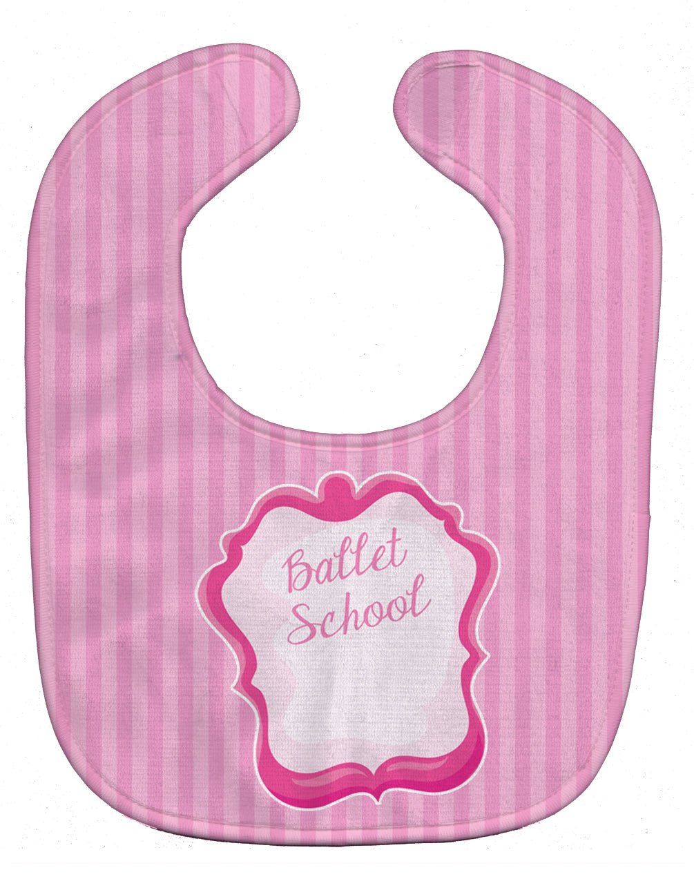 Ballet School on Stripes Baby Bib BB8625BIB