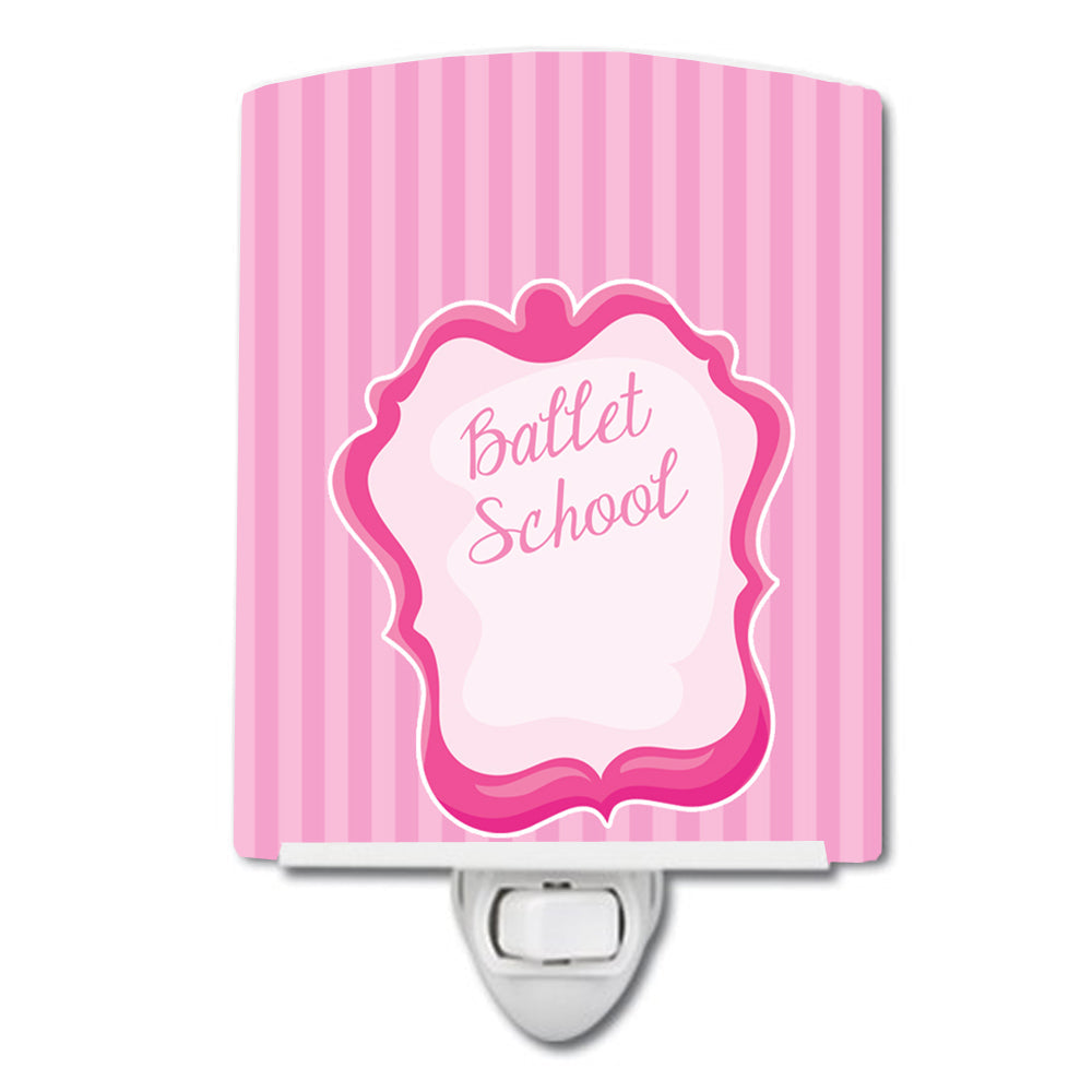 Ballet School on Stripes Ceramic Night Light BB8625CNL