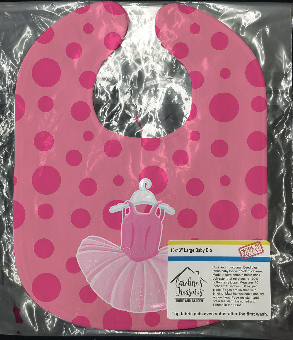 Ballet Tutu on Polka dots Baby Bib BB8626BIB