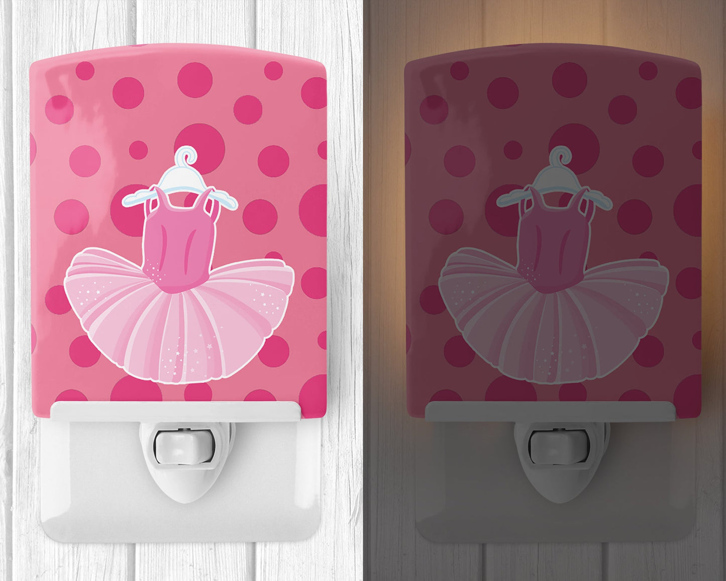 Ballet Tutu on Polka dots Ceramic Night Light BB8626CNL