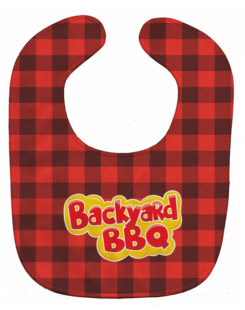 Backyard BBQ on Plaid Baby Bib BB8627BIB