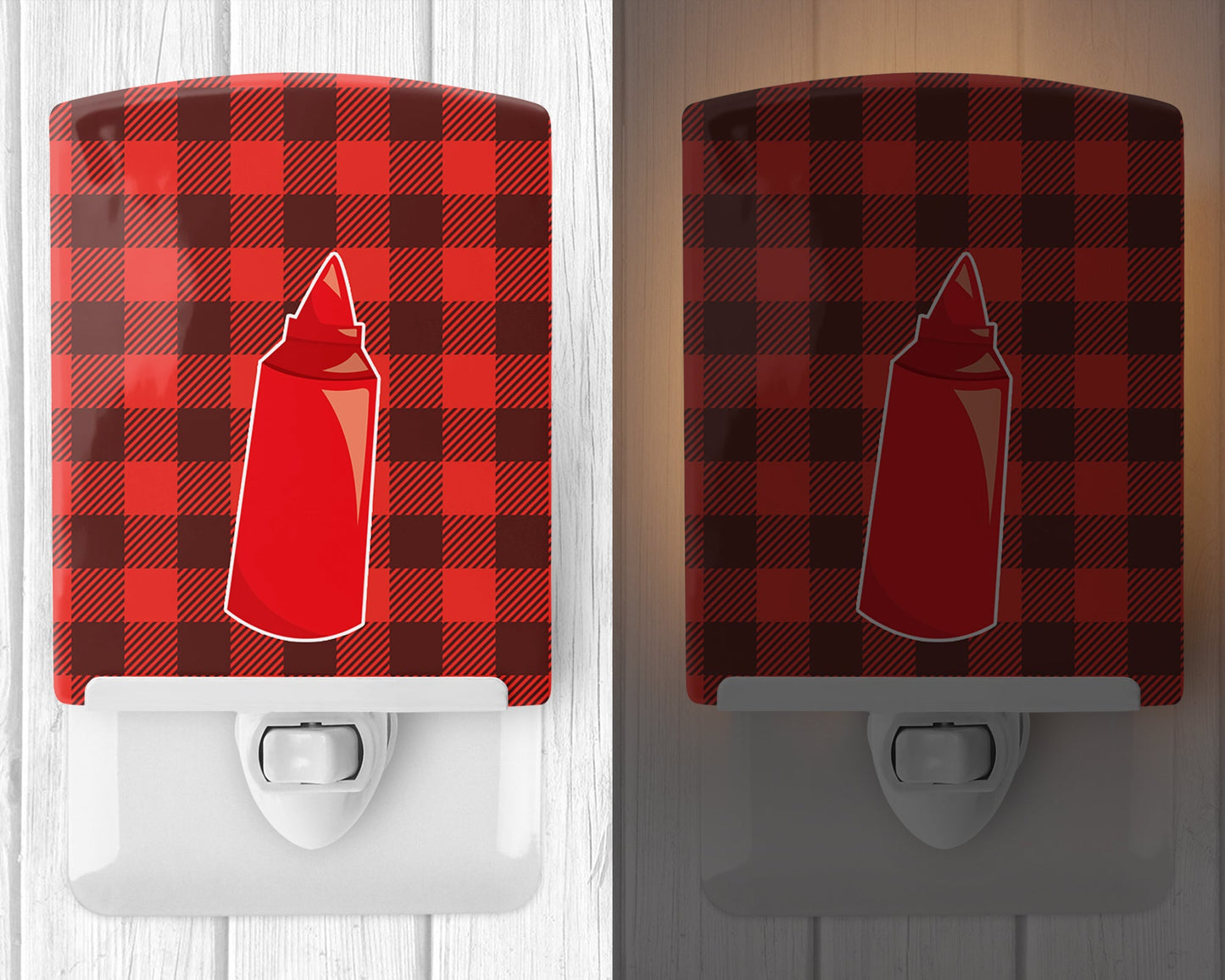 Backyard BBQ Ketchup Ceramic Night Light BB8638CNL