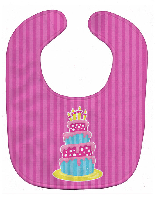 Dinosaur Pink Birthday Cake Baby Bib BB8922BIB