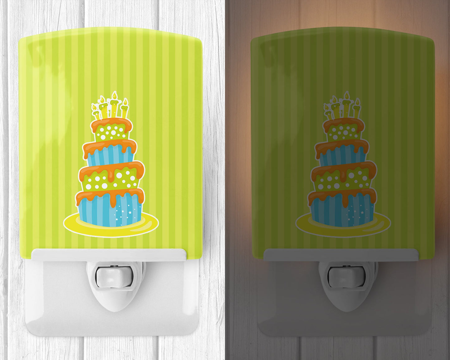 Dinosaur Birthday Cake Ceramic Night Light BB8931CNL