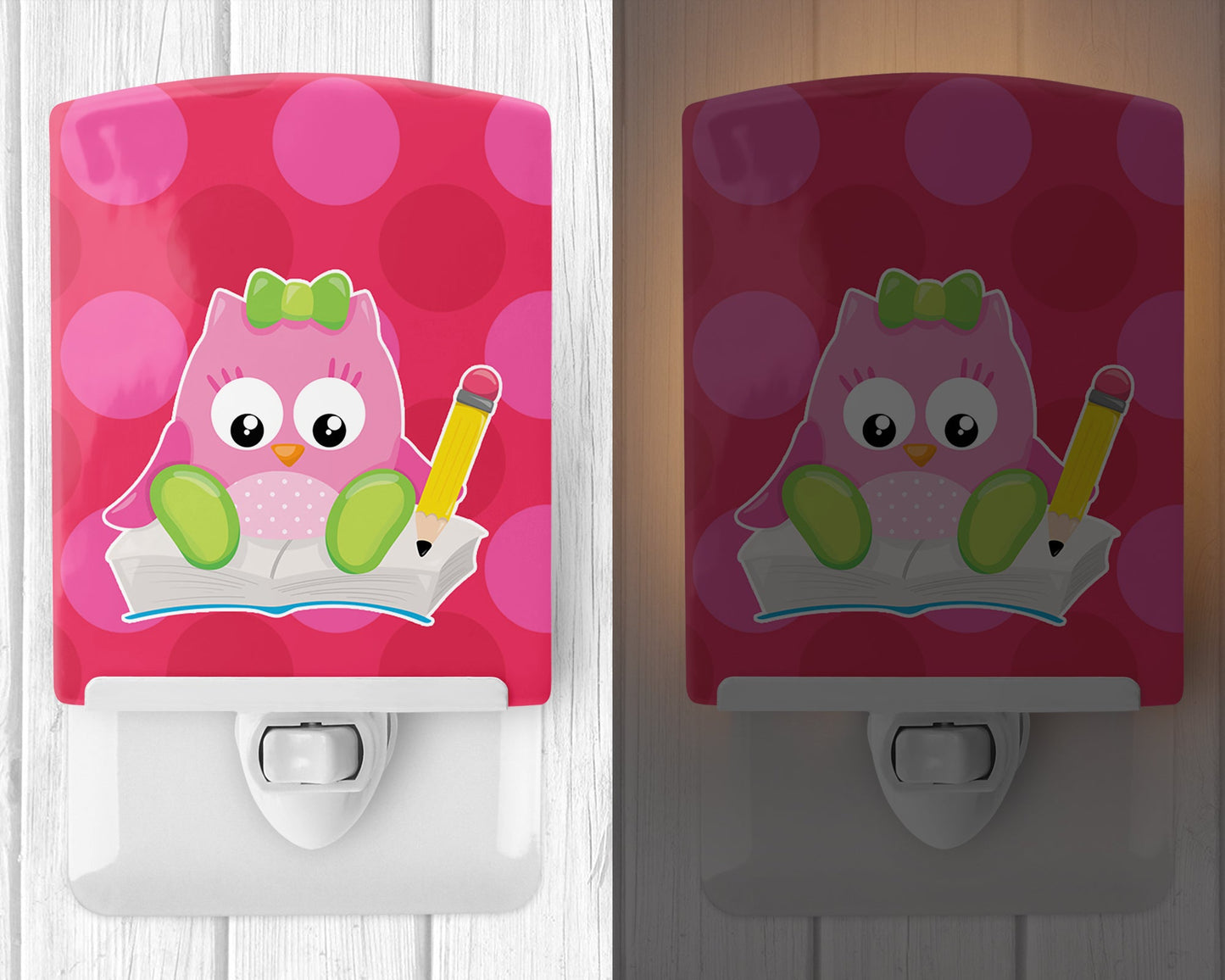 Back to School Girl Bird Ceramic Night Light BB9029CNL