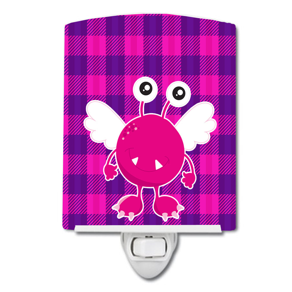Monster Angel on Plaid Ceramic Night Light BB9118CNL