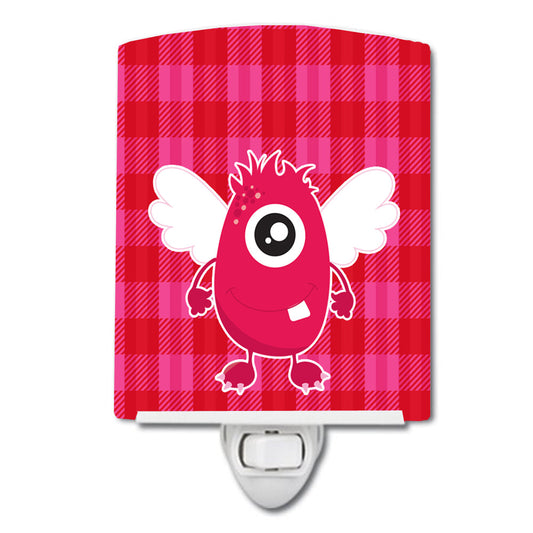 Monster Angel on Plaid #2 Ceramic Night Light BB9120CNL