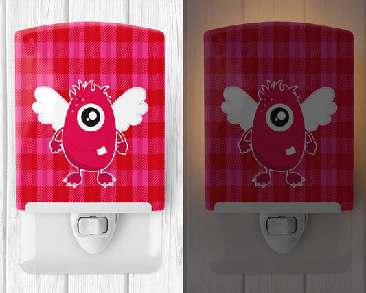 Monster Angel on Plaid #2 Ceramic Night Light BB9120CNL