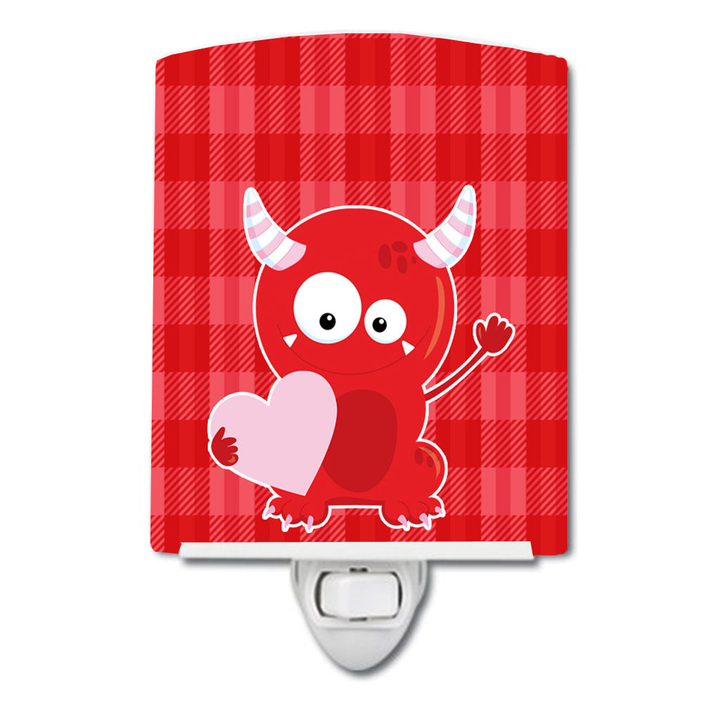 Cupid Monster Angel on Plaid #3 Ceramic Night Light BB9123CNL