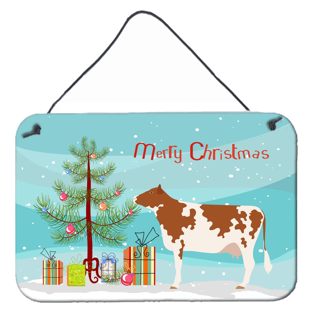 Ayrshire Cow Christmas Wall or Door Hanging Prints BB9194DS812