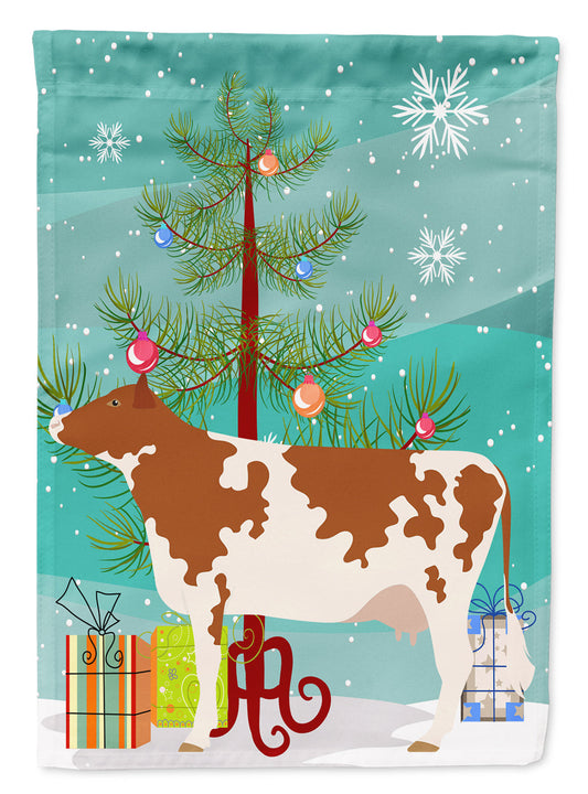 Ayrshire Cow Christmas Garden Flag - Outdoor Decorative Yard Flag BB9194GF