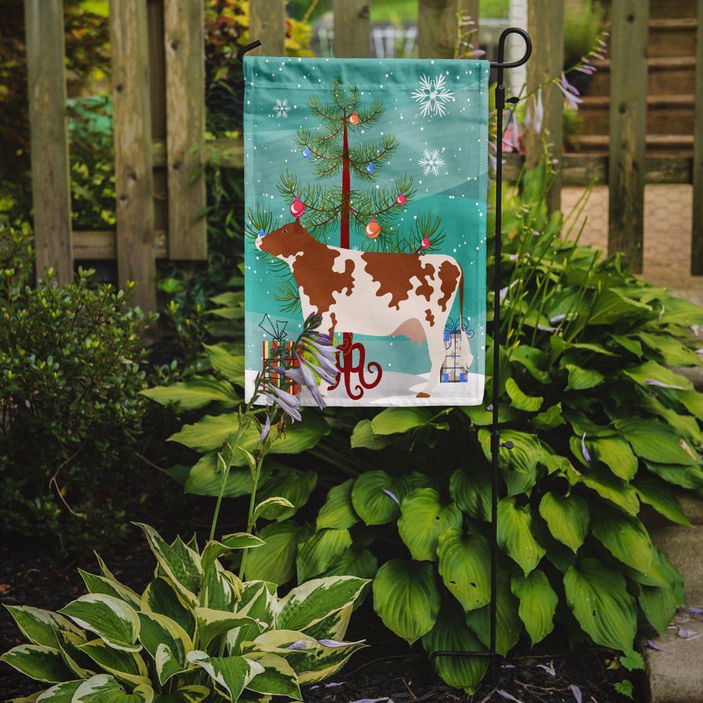 Ayrshire Cow Christmas Garden Flag - Outdoor Decorative Yard Flag BB9194GF