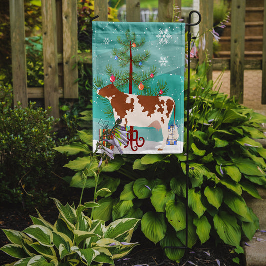 Ayrshire Cow Christmas Garden Flag - Outdoor Decorative Yard Flag BB9194GF