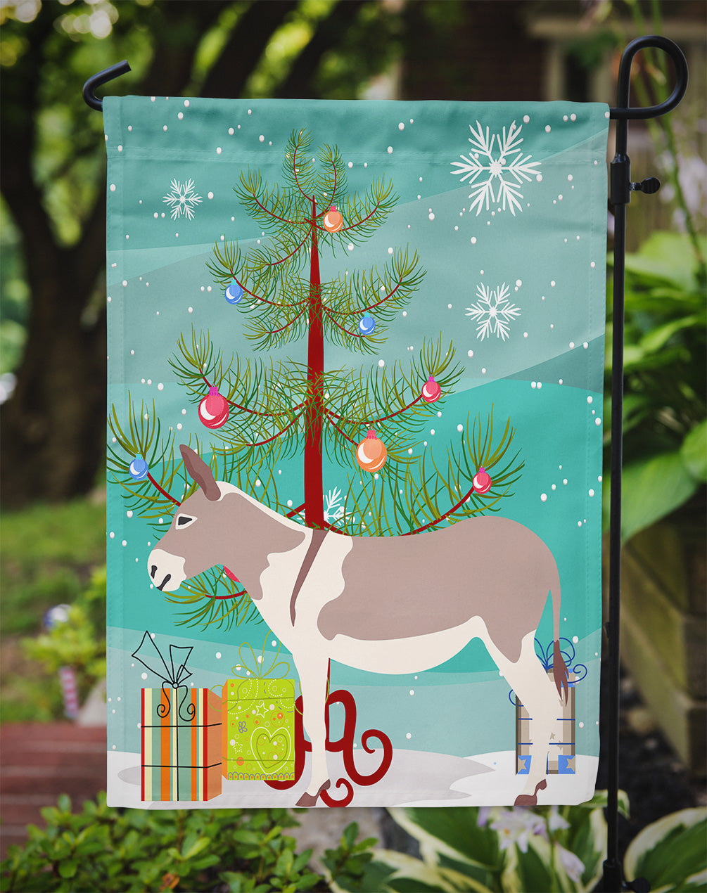 Australian Teamster Donkey Christmas Garden Flag - Outdoor Decorative Yard Flag BB9213GF