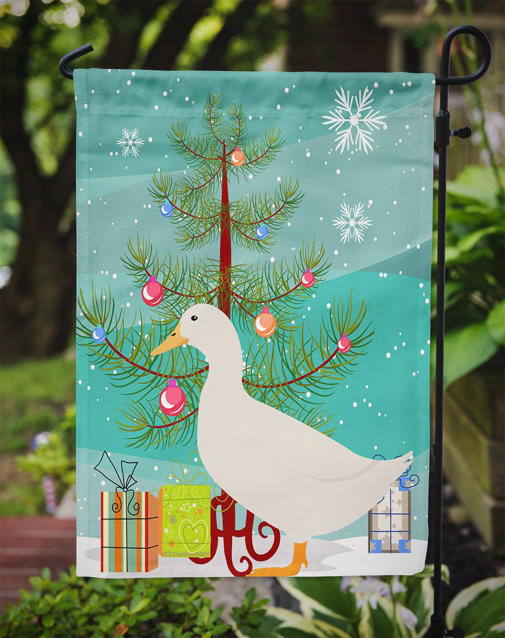 American Pekin Duck Christmas Garden Flag - Outdoor Decorative Yard Flag BB9227GF