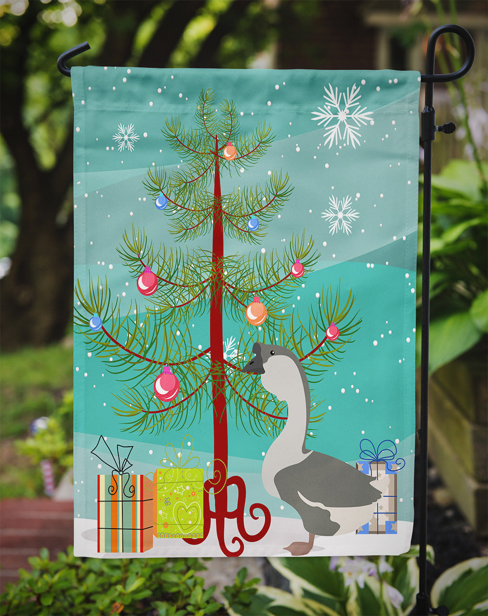 African Goose Christmas Garden Flag - Outdoor Decorative Yard Flag BB9266GF