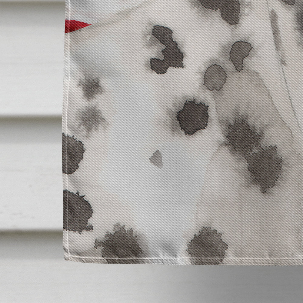 Dalmatian Patriotic Flag Canvas House Size BB9380CHF