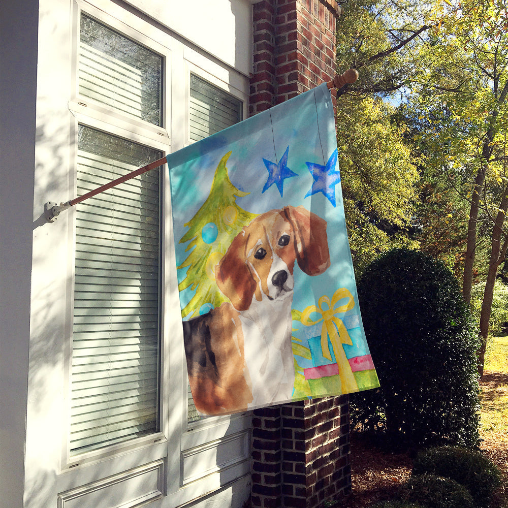 Beagle Christmas Flag Canvas House Size BB9404CHF