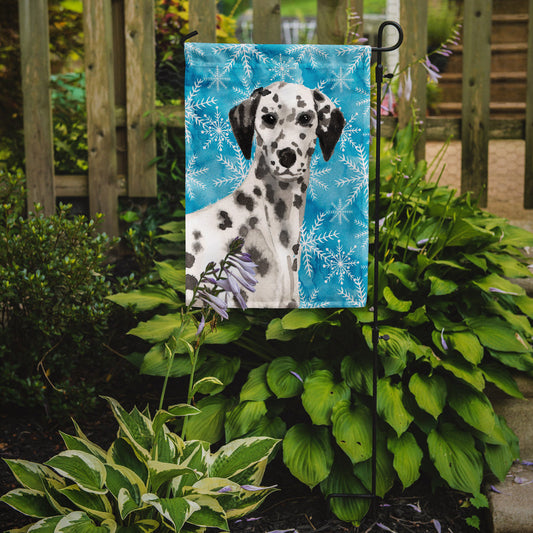 Dalmatian Winter Garden Flag - Outdoor Decorative Yard Flag BB9450GF