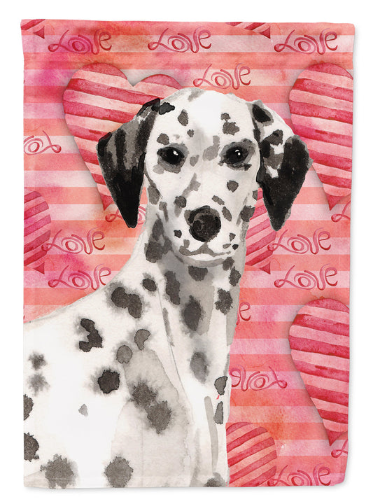 Dalmatian Love Garden Flag - Outdoor Decorative Yard Flag BB9485GF