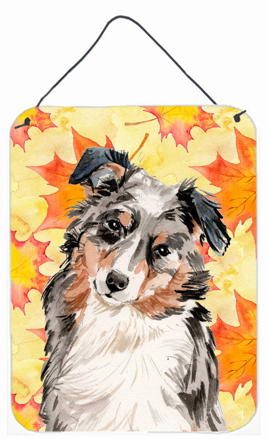 Australian Shepherd Fall Wall or Door Hanging Prints BB9502DS1216
