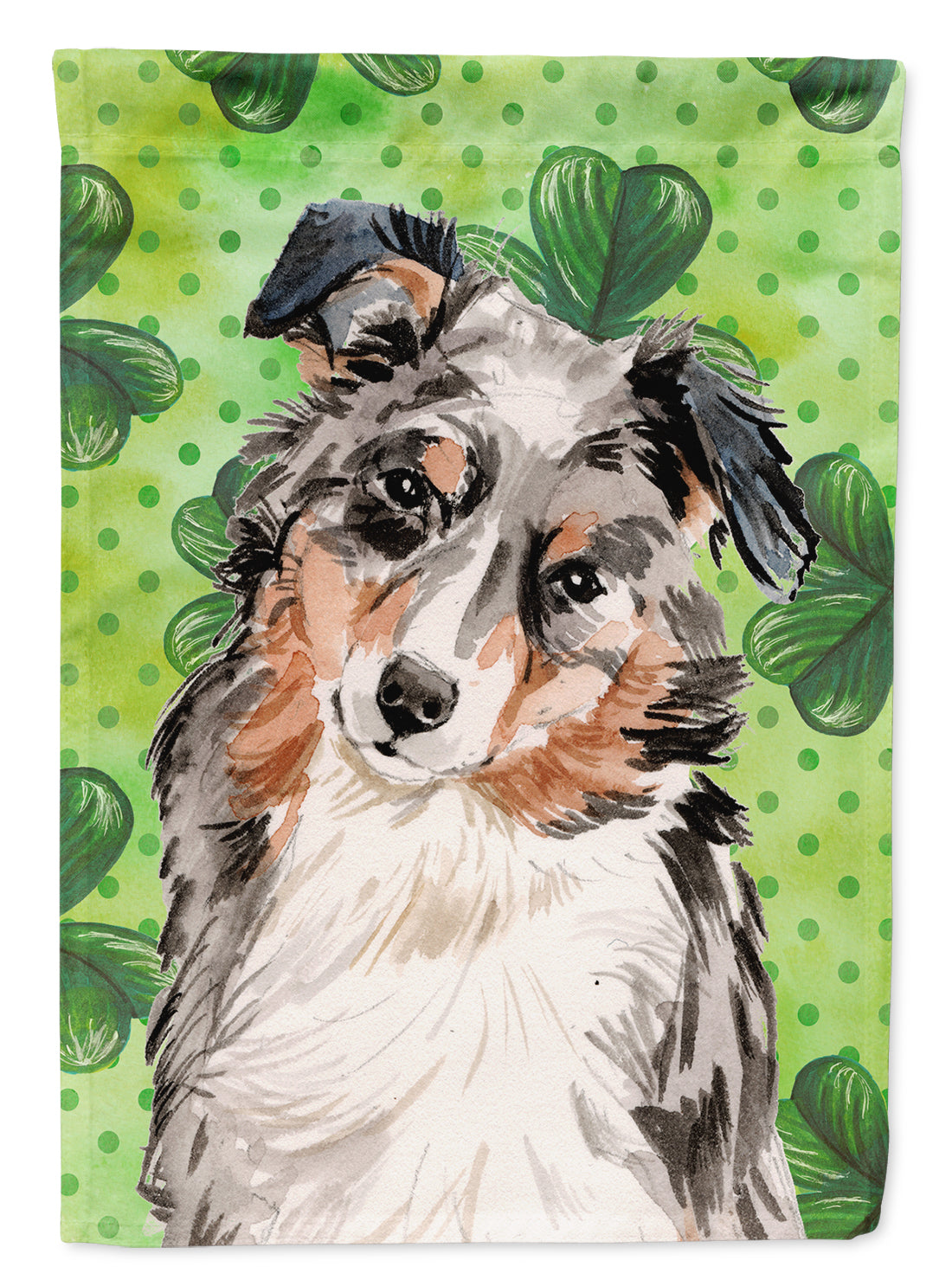 Australian Shepherd St. Patrick's Garden Flag - Outdoor Decorative Yard Flag BB9537GF