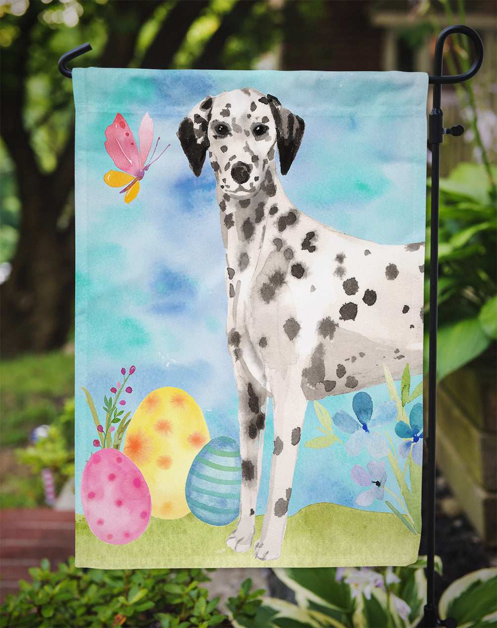 Dalmatian Easter Garden Flag - Outdoor Decorative Yard Flag BB9625GF