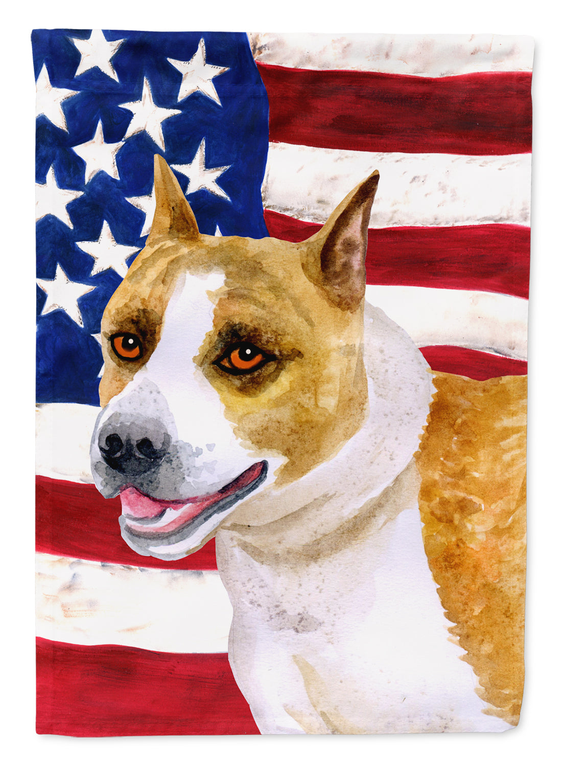 American Staffordshire Patriotic Garden Flag - Outdoor Decorative Yard Flag BB9644GF