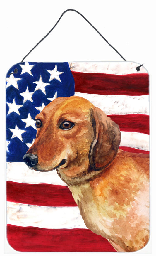 Dachshund Patriotic Wall or Door Hanging Prints BB9652DS1216