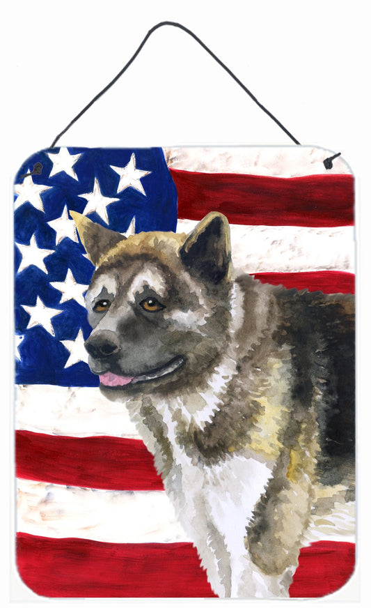 American Akita Patriotic Wall or Door Hanging Prints BB9669DS1216