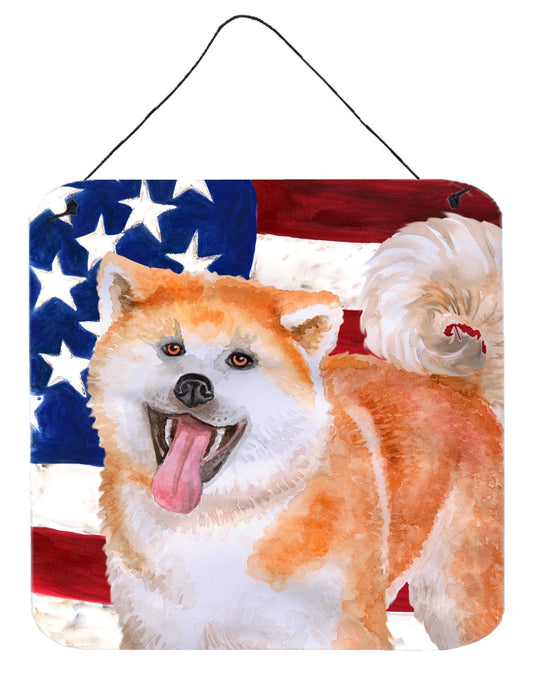 Akita Patriotic Wall or Door Hanging Prints BB9703DS66