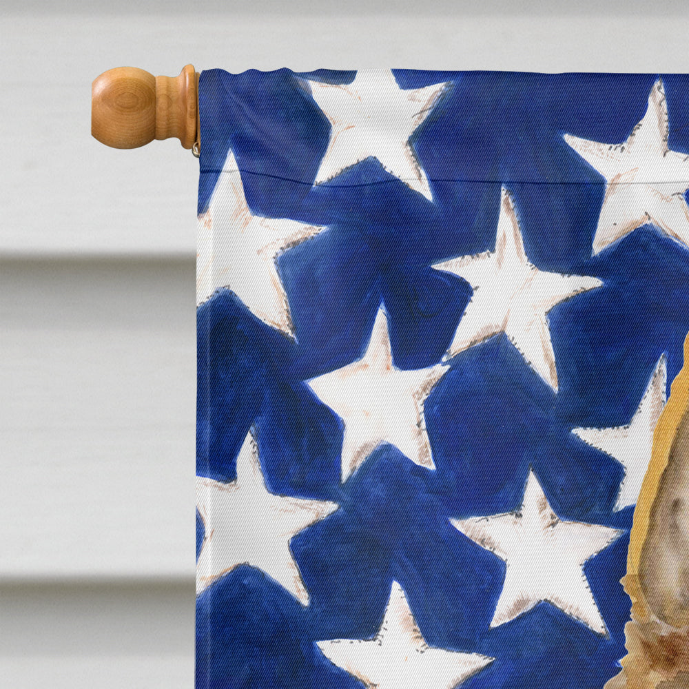 German Shepherd #2 Patriotic Flag Canvas House Size BB9711CHF