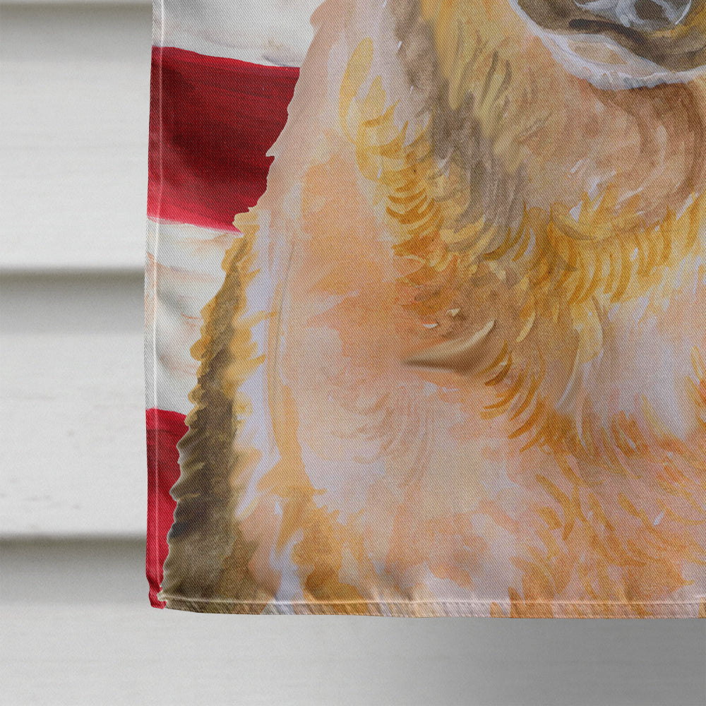 German Shepherd #2 Patriotic Flag Canvas House Size BB9711CHF