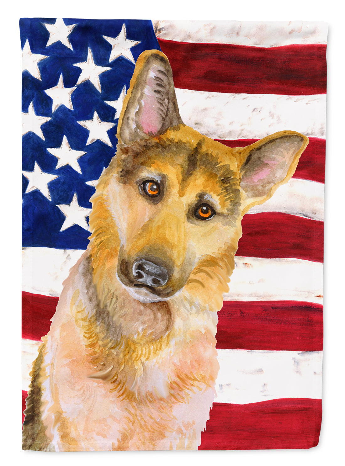 German Shepherd #2 Patriotic Garden Flag - Outdoor Decorative Yard Flag BB9711GF