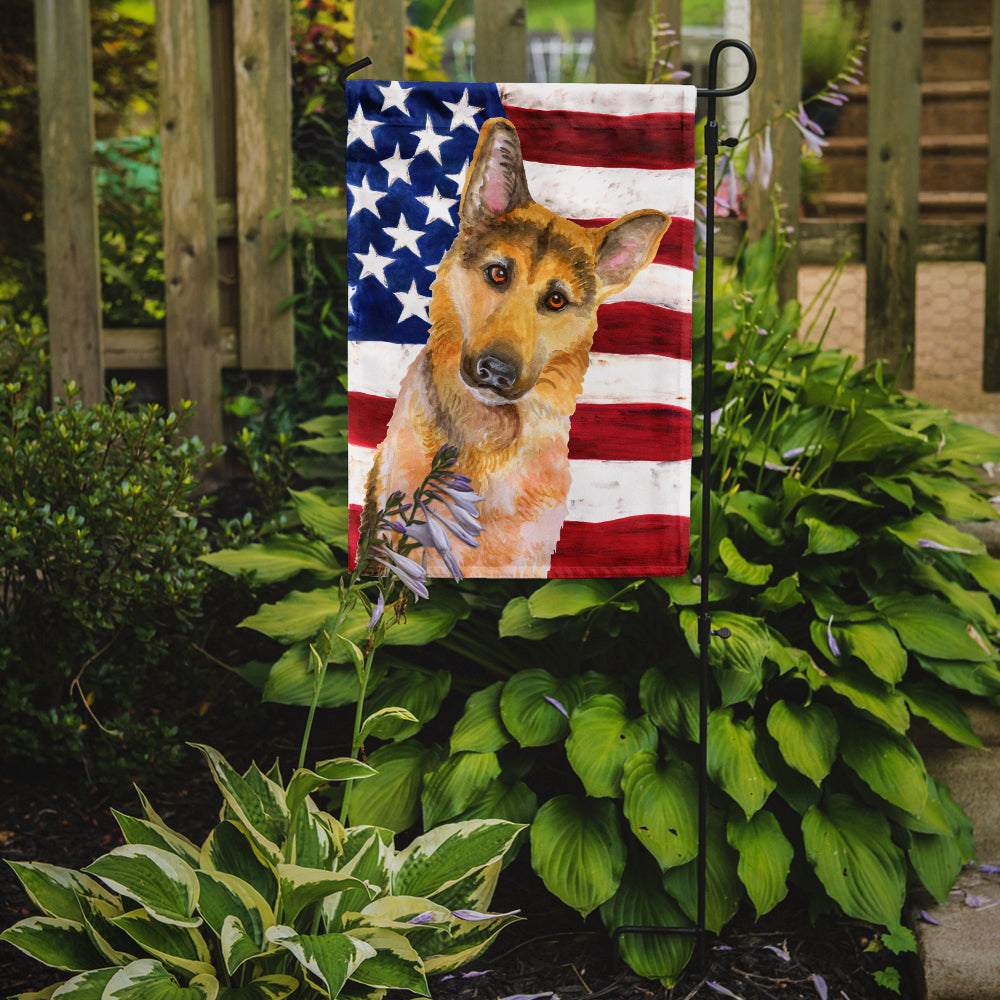 German Shepherd #2 Patriotic Garden Flag - Outdoor Decorative Yard Flag BB9711GF