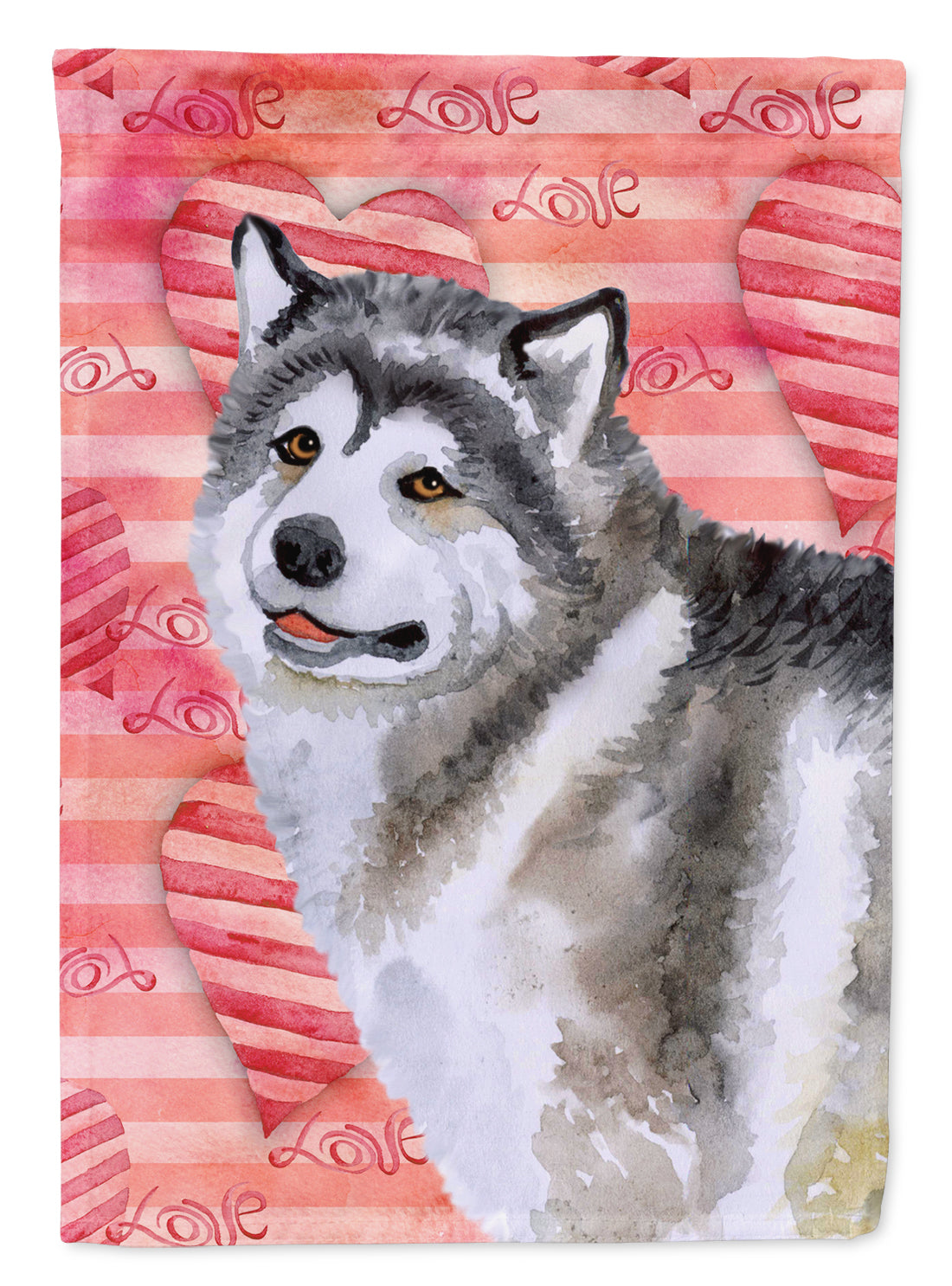 Alaskan Malamute Love Garden Flag - Outdoor Decorative Yard Flag BB9725GF