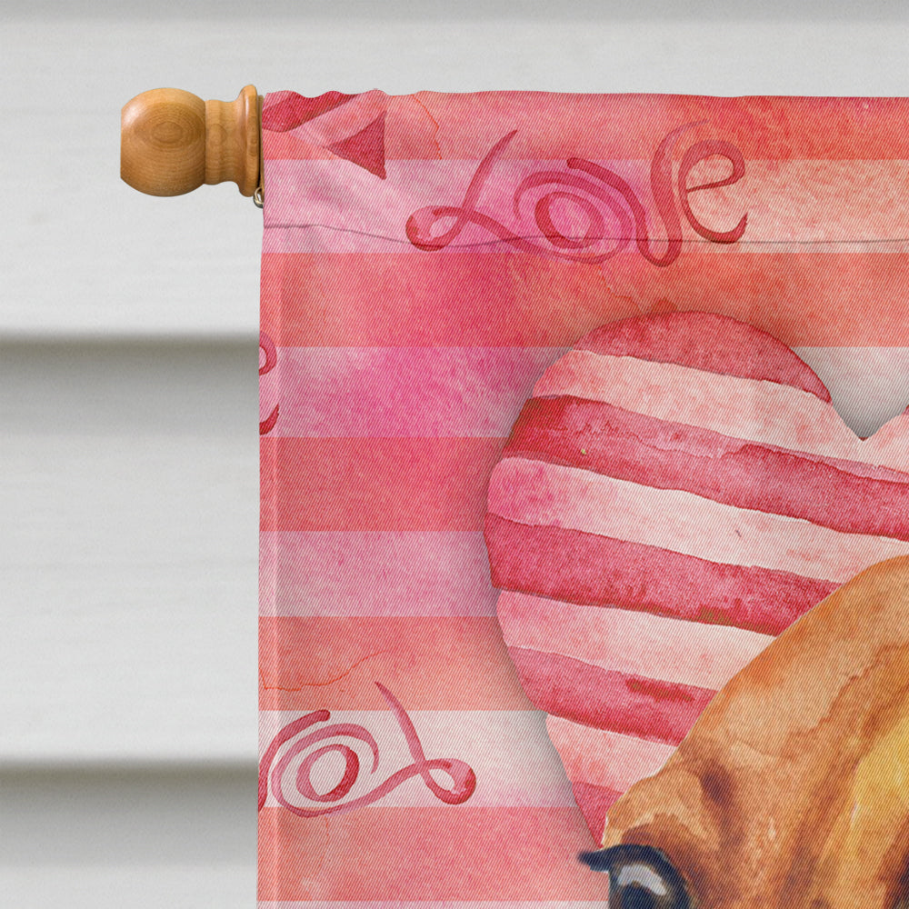 Dachshund Love Flag Canvas House Size BB9739CHF