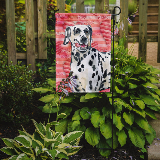 Dalmatian Love Garden Flag - Outdoor Decorative Yard Flag BB9740GF