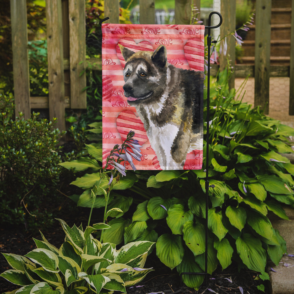 American Akita Love Garden Flag - Outdoor Decorative Yard Flag BB9756GF