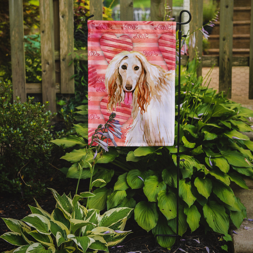 Afghan Hound Love Garden Flag - Outdoor Decorative Yard Flag BB9789GF