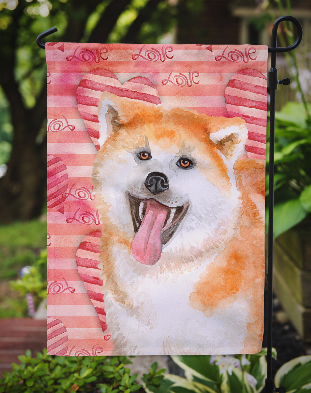 Akita Love Garden Flag - Outdoor Decorative Yard Flag BB9790GF