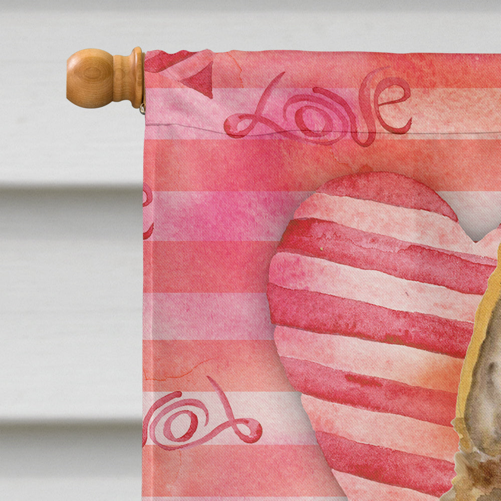 German Shepherd #2 Love Flag Canvas House Size BB9798CHF