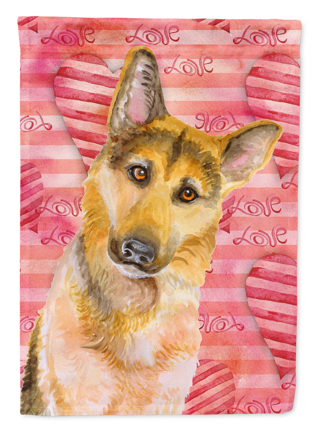 German Shepherd #2 Love Garden Flag - Outdoor Decorative Yard Flag BB9798GF