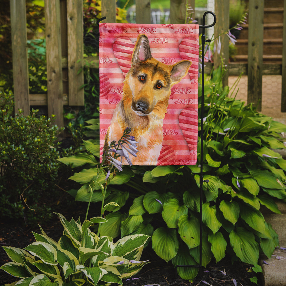 German Shepherd #2 Love Garden Flag - Outdoor Decorative Yard Flag BB9798GF