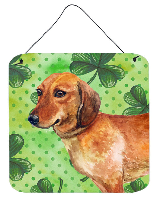 Dachshund St Patrick's Wall or Door Hanging Prints BB9826DS66